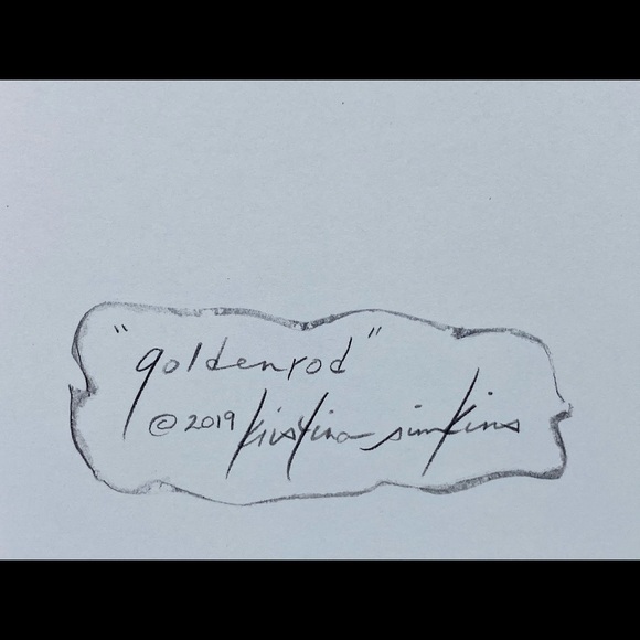 “Goldenrod” Watercolor Notecard - Picture 3 of 4